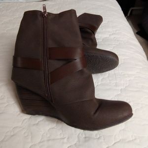Cute wedge booties